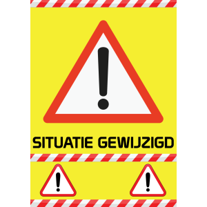 MTB Omleidingsbord Situatie Gewijzigd