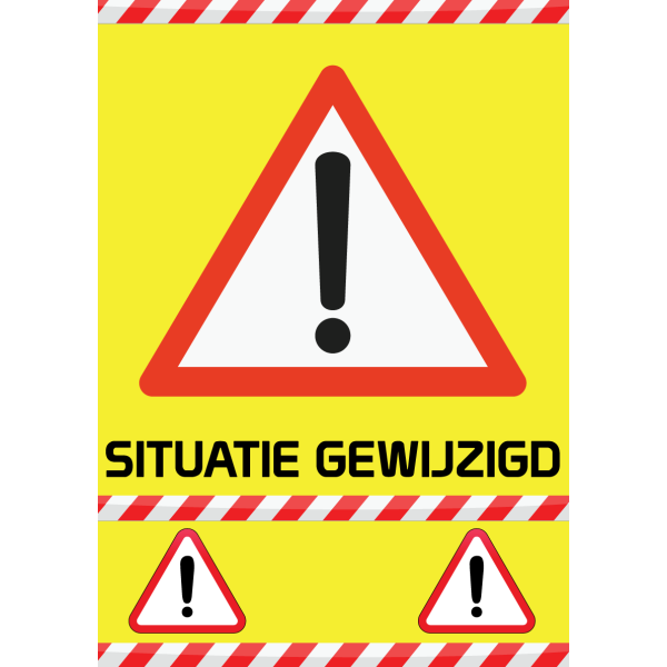 MTB Omleidingsbord Situatie Gewijzigd