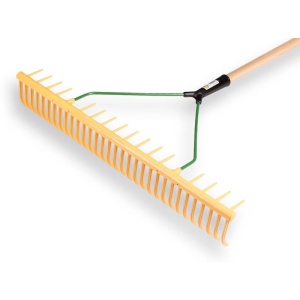 Jost hark 32 tanden gebogen + 16 tanden haaks met 160 cm steel